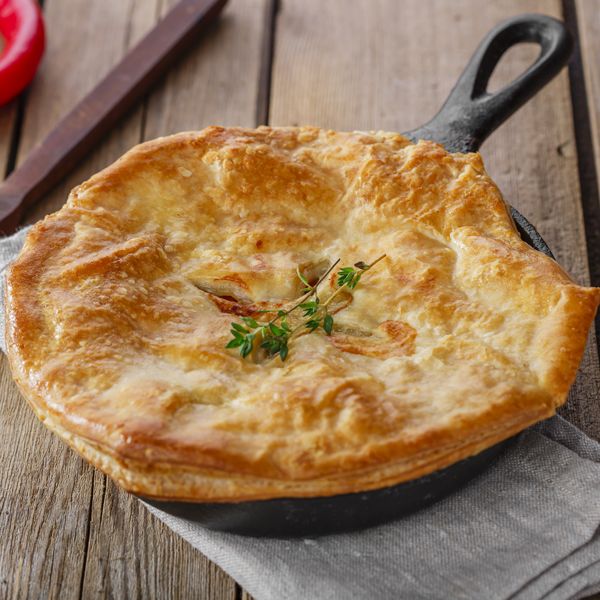 Croustillant foie gras et cèpes